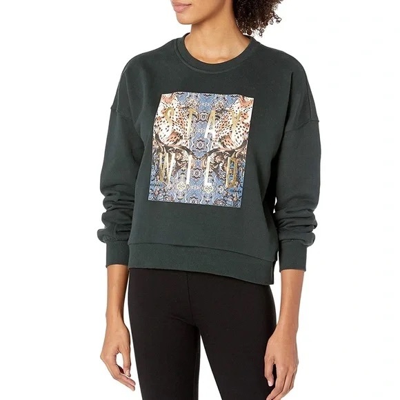 FINAL PRICE Betsey Johnson Stay Wild Sweatshirt - Picture 1 of 7
